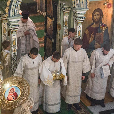 В праздник Преображения Господня епископ Городецкий и Ветлужский Августин совершил Божественную литургию 