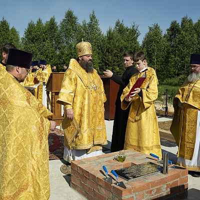 Епископ Городецкий и Ветлужский Парамон совершил чин основания храма святителя Луки Крымского в р.п. Первомайский