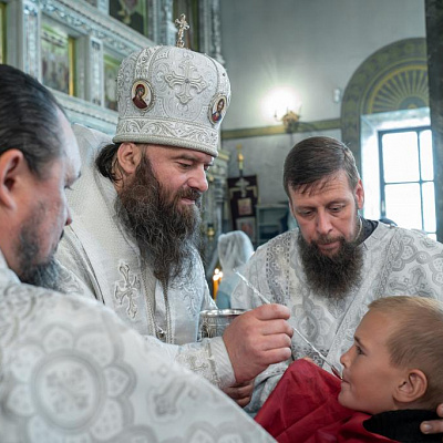 В Неделю 9-ю по Пятидесятнице епископ Городецкий и Ветлужский Парамон совершил Божественную литургию в Городецком Феодоровском мужском монастыре