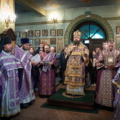 В праздник Торжества Православия епископ Городецкий и Ветлужский Парамон совершил Литургию свт. Василия Великого в Городецком Феодоровском мужском монастыре