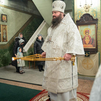 В праздник Рождества Христова епископ Городецкий и Ветлужский Парамон совершил Великую вечерню в Городецком Феодоровском мужском монастыре