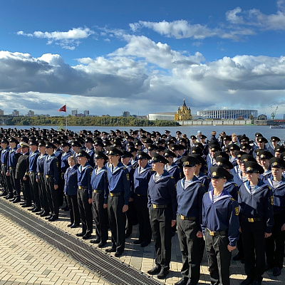 Епископ Филарет принял участие в торжественном мероприятии для первокурсников Нижегородского речного училища