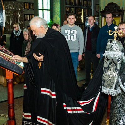 Епископ Городецкий и Ветлужский Августин совершил Литургию Преждеосвященных Даров в Городецком Феодоровском мужском монастыре