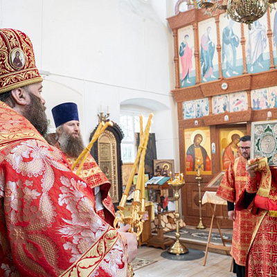 В день памяти пророка Божия Илии епископ Городецкий и Ветлужский Парамон совершил Божественную литургию в храме Казанской иконы Божией Матери с. Бриляково