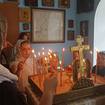 Экскурсия для школьников в храме Рождества Пресвятой Богородицы села Хохлома Ковернинского округа
