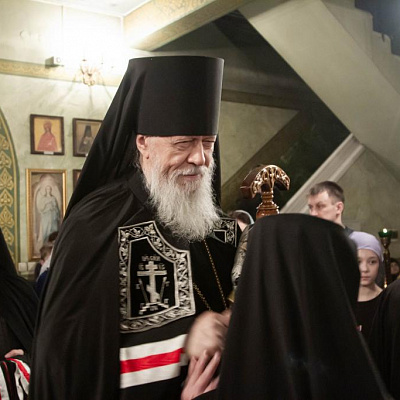 Епископ Городецкий и Ветлужский Августин совершил вечерню с чином прощения в Городецком Феодоровском мужском монастыре