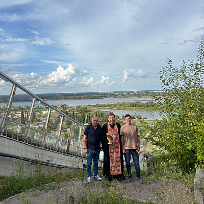 Руководитель спортивного отдела Нижегородской епархии совершил чин освящения реконструированного лыжного трамплина