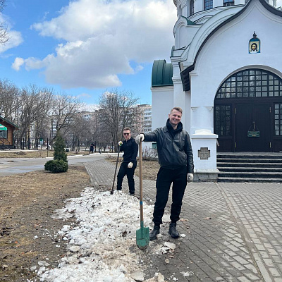 Молодежь и духовенство Приокского благочиния Нижегородской епархии провели субботник и воскресную встречу