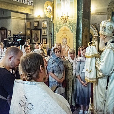В Неделю 9-ю по Пятидесятнице епископ Городецкий и Ветлужский Августин совершил Божественную литургию в кафедральном соборе Феодоровской иконы Божией Матери