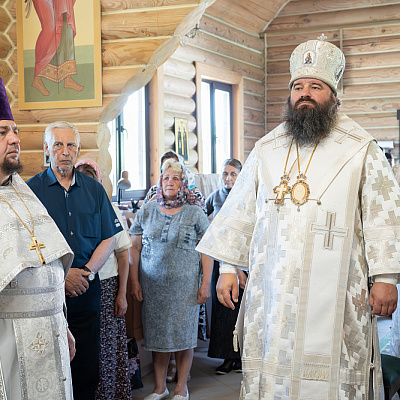 В праздник Вознесения Господня епископ Городецкий и Ветлужский Парамон совершил Божественную литургию в храме Вознесения Господня с. Зарубино