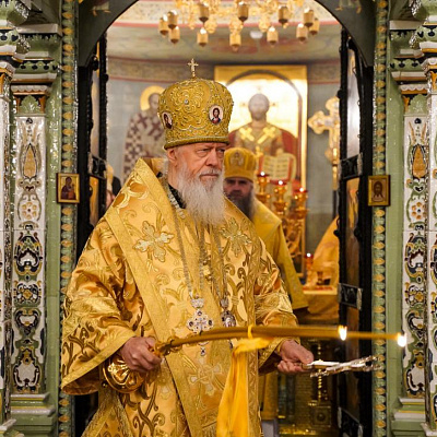 27.11.2021 - Сонм архиереев Нижегородской митрополии совершил Божественную литургию в Городецком Феодоровском монастыре