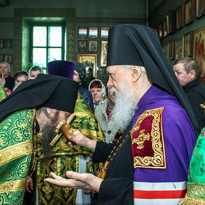 В Вербное воскресение епископ Городецкий и Ветлужский Августин совершил Божественную литургию