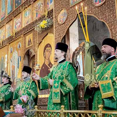 Митрополит Георгий совершил всенощное бдение в Свято-Троицком Макарьевском Желтоводском монастыре