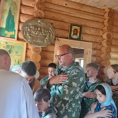 Воспитанники Нижегородского военно-патриотического клуба «Щит» посетили храм Ковернинского благочиния