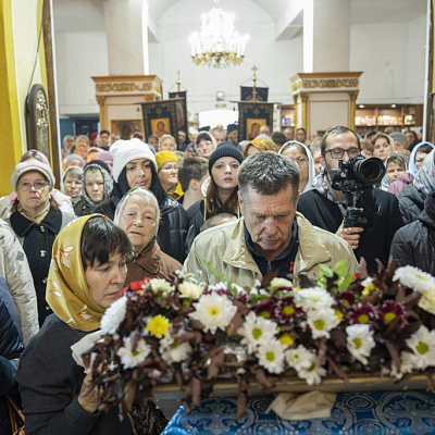 29.10.2024 - Во второй день пребывания чудотворной иконы Божией Матери «Казанская» на Городецкой земле епископ Городецкий и Ветлужский Парамон совершил Божественную литургию в Городецком кафедральном соборе Покрова Пресвятой Богородицы