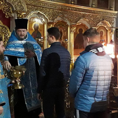 Молебен для молодых призывников в Городце