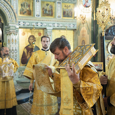 В Неделю всех святых, в земле Русской просиявших, епископ Городецкий и Ветлужский Парамон совершил Божественную литургию в Городецком Феодоровском мужском монастыре