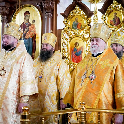 Епископ Городецкий и Ветлужский Парамон сослужил Главе Нижегородской митрополии в храме Успения Пресвятой Богородицы села Суворово Дивеевского муниципального округа