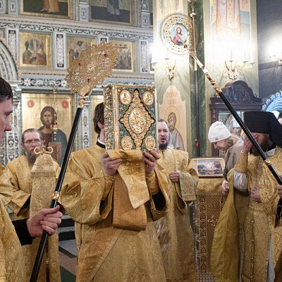 В Неделю о блудном сыне епископ Городецкий и Ветлужский Августин совершил Божественную литургию в Городецком кафедральном соборе