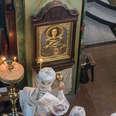 Накануне праздника Преображения Господня епископ Городецкий и Ветлужский Августин совершил Всенощное бдение в Городецком Феодоровском мужском монастыре