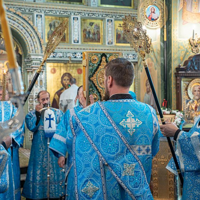 В праздник Рождества Пресвятой Богородицы епископ Городецкий и Ветлужский Парамон совершил Божественную литургию в Городецком Феодоровском мужском монастыре