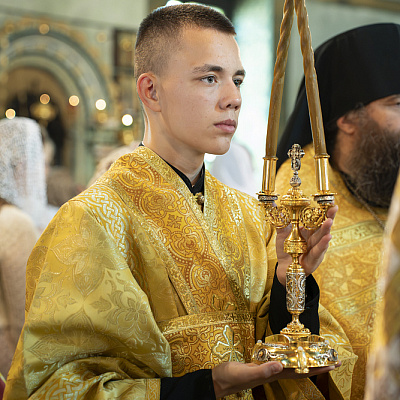 В Неделю всех святых, в земле Русской просиявших, епископ Городецкий и Ветлужский Парамон совершил Божественную литургию в Городецком Феодоровском мужском монастыре