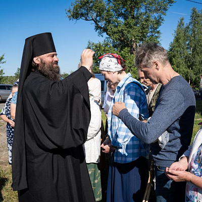 Епископ Городецкий и Ветлужский Парамон совершил Великое освящение храма в честь Трех святых игуменов Поветлужья в с. Лапшанга