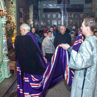 В праздник Сретения Господня епископ Городецкий и Ветлужский Августин совершил Божественную литургию в Феодоровском кафедральном соборе Городца