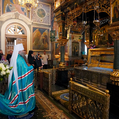 Митрополит Георгий совершил богослужения в Свято-Троицком Серафимо-Дивеевском монастыре