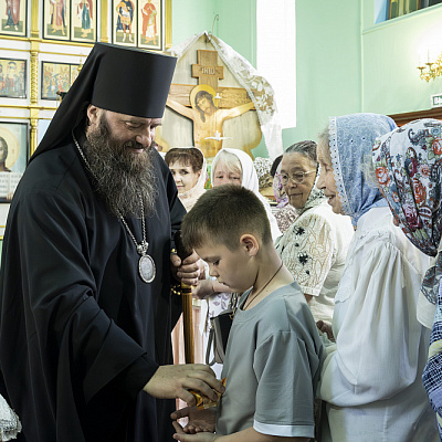 Епископ Городецкий и Ветлужский Парамон совершил Великое освящение храма преподобного Серафима Саровского р.п. Пижма Тоншаевского муниципального округа