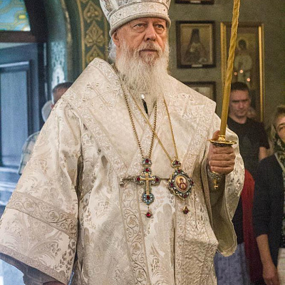 Накануне праздника Преображения Господня епископ Городецкий и Ветлужский Августин совершил Всенощное бдение в Городецком Феодоровском мужском монастыре