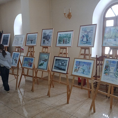 В музее комплекса «Сергиевская Слобода» Борского благочиния открылась выставка «Рождественские каникулы»