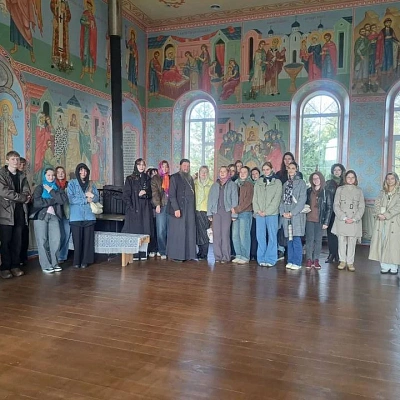 Студенты строительной академии Нижнего Новгорода посетили храм в селе Воронино Городецкого благочиния