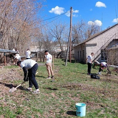 Тематическая трудовая акция, «Наследники Победы» прошла 21 апреля 2023 года в Краснобаковском муниципальном округе