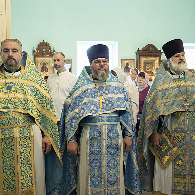 Епископ Городецкий и Ветлужский Парамон совершил малое освящение храма Успения Божией Матери в г. Заволжье