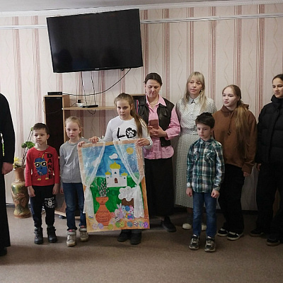 Поздравление с Пасхой в социальных учреждениях Воскресенского муниципального округа Воскресенского благочиния