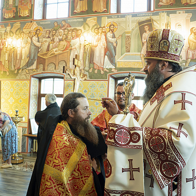 В престольный праздник Городецкого Феодоровского мужского монастыря епископ Городецкий и Ветлужский Парамон совершил Божественную литургию