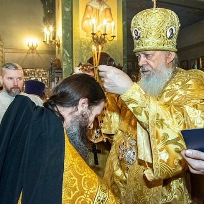 В день Обрезания Господня епископ Городецкий и Ветлужский Августин совершил Божественную литургию в Феодоровском кафедральном соборе