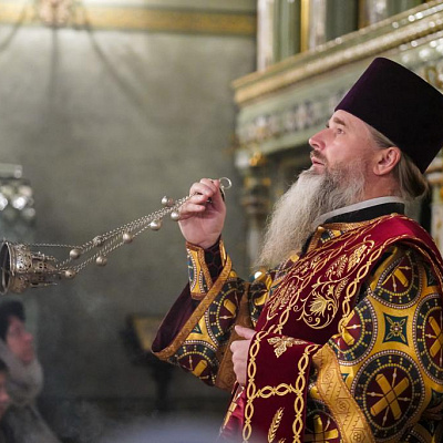 27.11.2021 - Сонм архиереев Нижегородской митрополии совершил Божественную литургию в Городецком Феодоровском монастыре