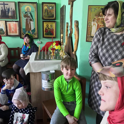 Пасхальный праздник для детей в храме Святаго Духа Городецкого благочиния