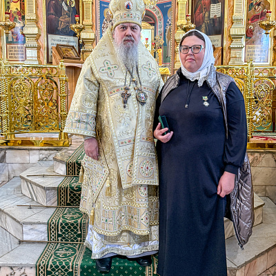 Епископ Гедеон вручил архиерейские награды супругам священнослужителей