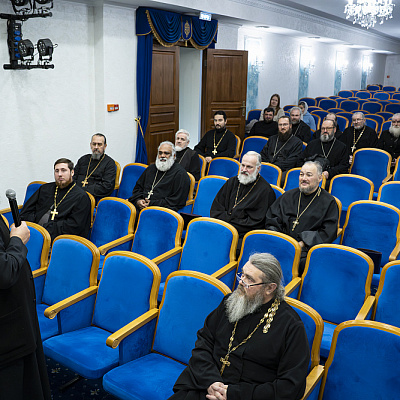 В Городецком Феодоровском мужском монастыре состоялась лекция о жизни и подвиге святителя Тихона, Патриарха Всероссийского