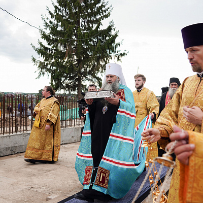 В Серафимо-Дивеевском женском монастыре состоялась торжественная встреча ковчега с десницей святителя Спиридона Тримифунтского с острова Корфу