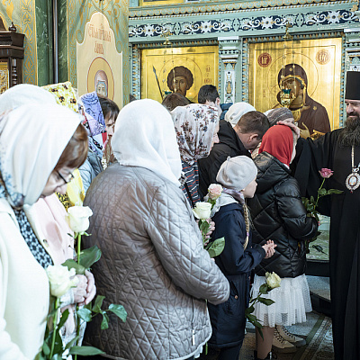 В Неделю святых жен-мироносиц епископ Городецкий и Ветлужский Парамон совершил Божественную литургию в Городецком Феодоровском мужском монастыре