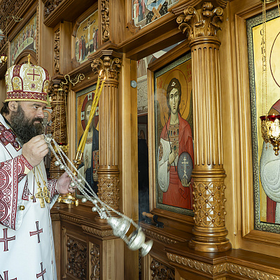 В престольный праздник Городецкого Феодоровского мужского монастыря епископ Городецкий и Ветлужский Парамон совершил Божественную литургию