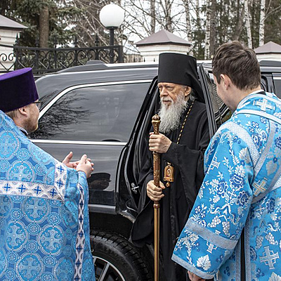 В праздник Благовещения Пресвятой Богородицы епископ Городецкий и Ветлужский Августин совершил Божественную литургию в Городце