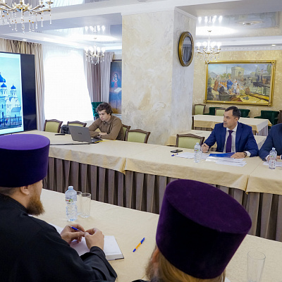 Митрополит Георгий провел совещание по вопросам строительства кафедрального собора в честь святителя Тихона Задонского в Лукоянове