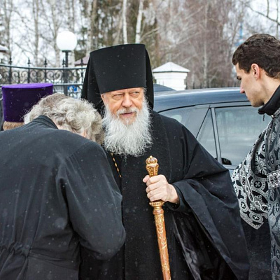 Епископ Городецкий и Ветлужский Августин совершил Литургию Преждеосвященных Даров в Городецком Феодоровском мужском монастыре