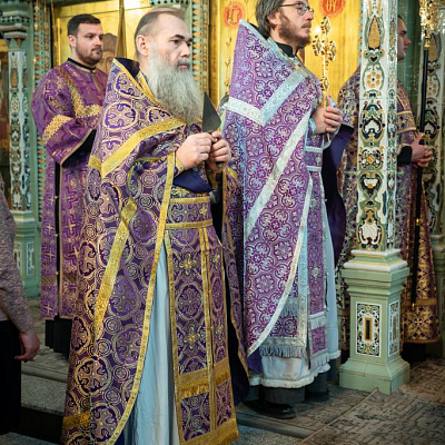 В праздник Торжества Православия епископ Городецкий и Ветлужский Парамон совершил Литургию свт. Василия Великого в Городецком Феодоровском мужском монастыре