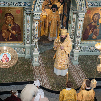 В Неделю 16-ю по Пятидесятнице епископ Городецкий и Ветлужский Парамон совершил Божественную литургию в Городецком Феодоровском мужском монастыре